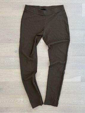 Sarah Pacini Lounge Pants Leggings in Olive Colour - Quiet Luxury - Size 2 (M)